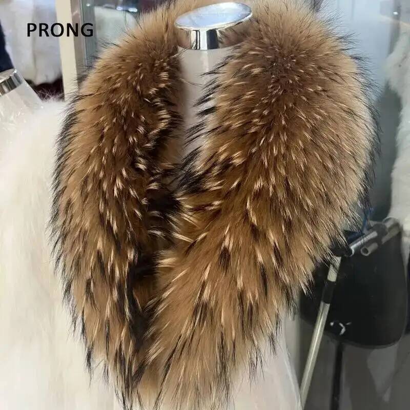 Syal bulu asli kerah bulu raku - Winter Clothing Pk ulasan dan harga