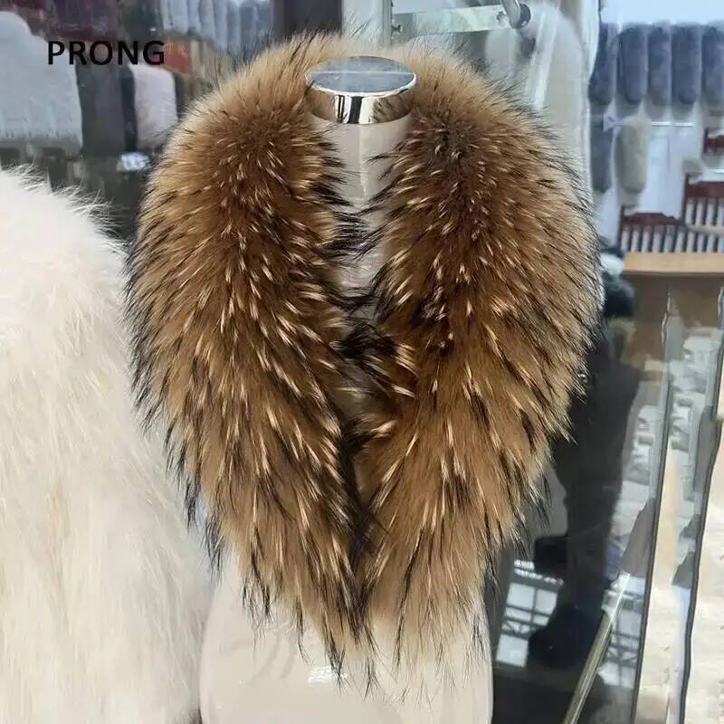 Syal bulu asli kerah bulu raku - Winter Clothing Pk ulasan dan harga