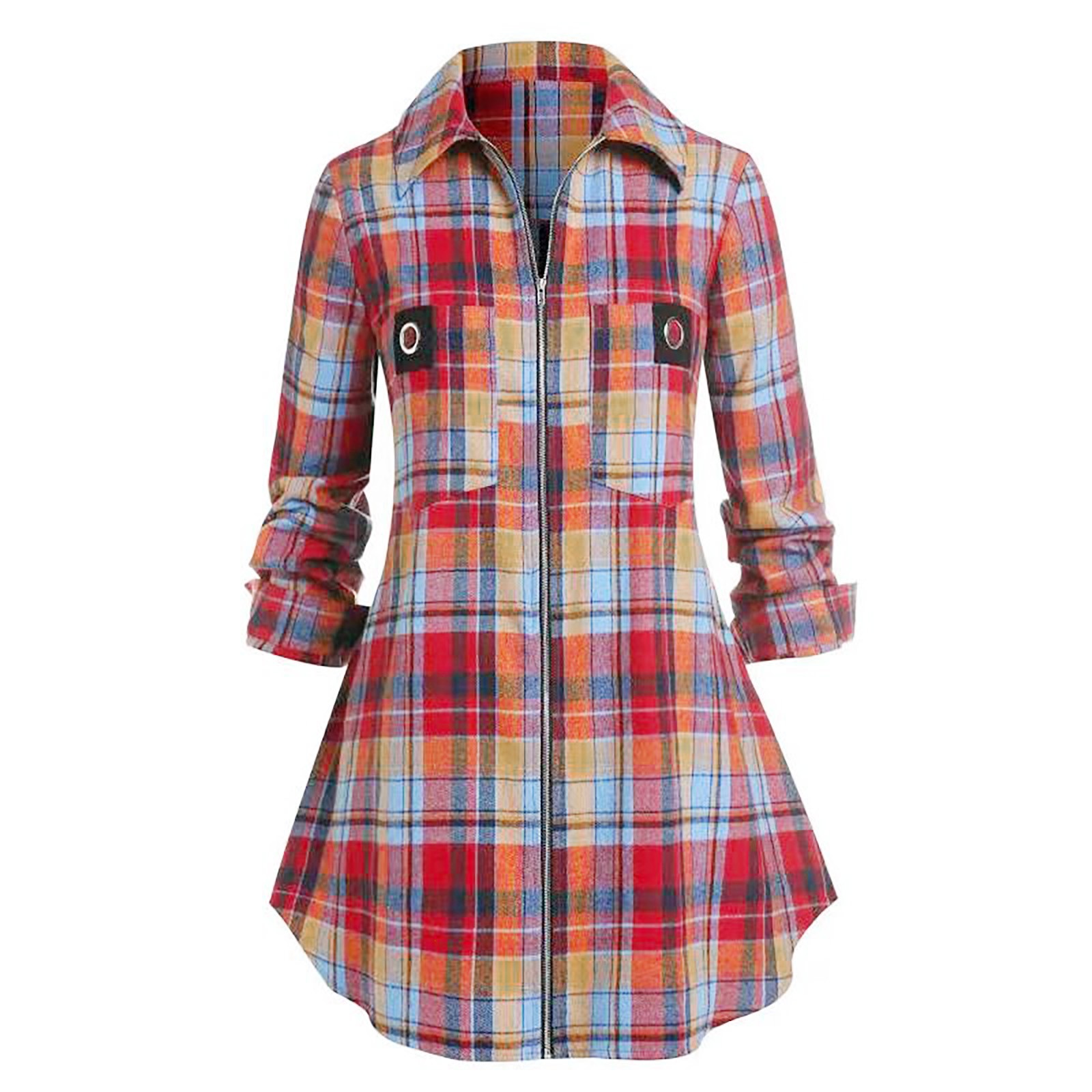 Gaun Kemeja Lengan Panjang Ber - Winter Clothing For Women ulasan dan harga