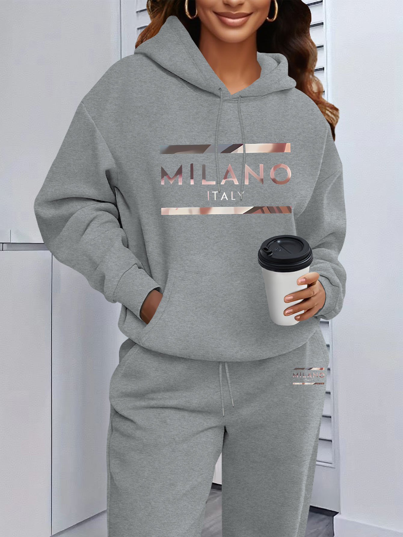 Setelan Hoodie Sweatshirt Wani - Winter Clothing For Women ulasan dan harga
