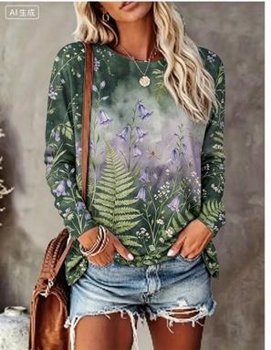 Kaos Wanita Lengan Panjang den - Winter Clothing For Women ulasan dan harga