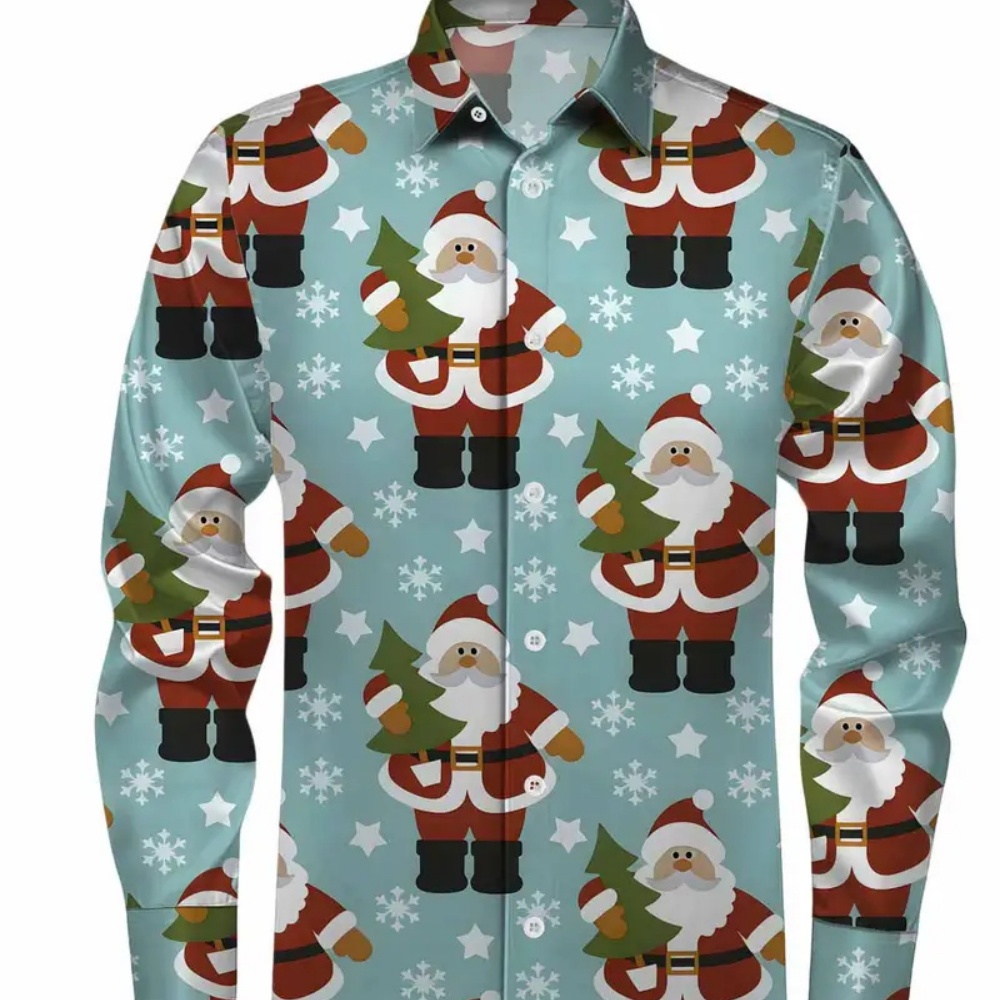 Kemeja Natal Pria Lengan Panja - Winter Clothing Gift Ideas ulasan dan harga