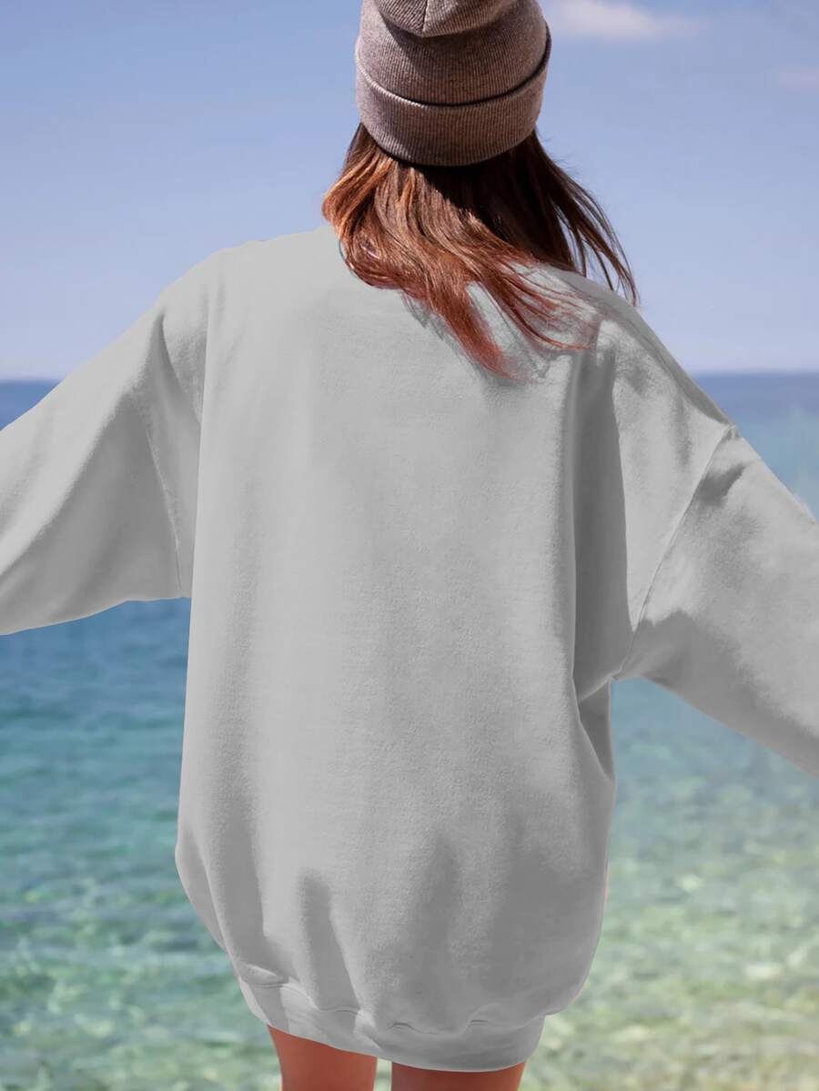 Sweatshirt Kasual dengan Motif - Winter Clothing Gift Ideas ulasan dan harga